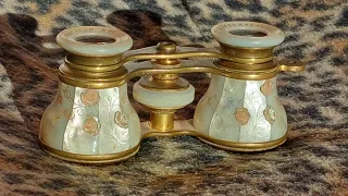 Prismáticos de nácar con rosa Binoculares