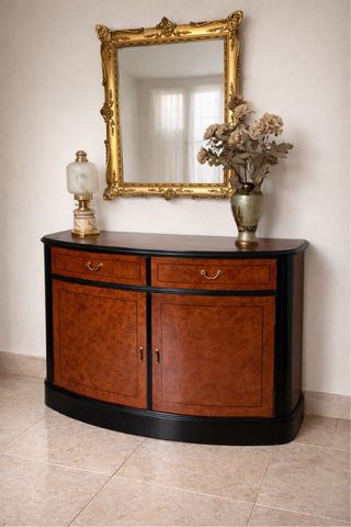 Mueble de Raíz de Roble Curvado Artesanal