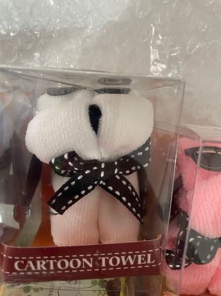 Mini toallas perrito algodón