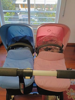 Bugaboo Donkey Cochecito Gemelar Capazo