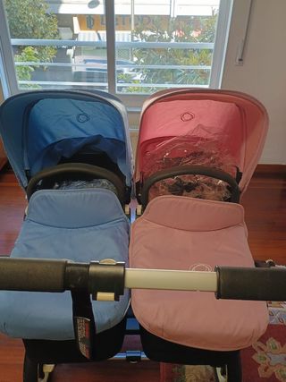 Bugaboo Donkey Cochecito Gemelar Capazo