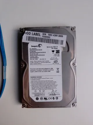 Disco Duro SATA y Cable Azul sata para el hd