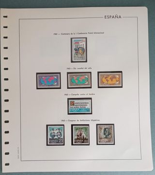 Sellos España 1963 Nuevos Montados Hojas Edifil