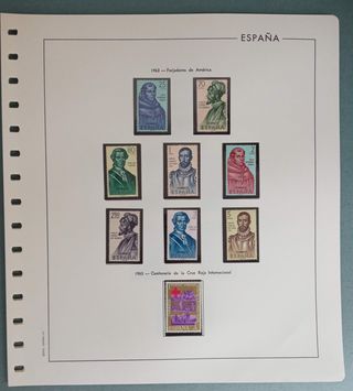 Sellos España 1963 Nuevos Montados Hojas Edifil