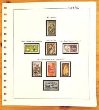 Sellos España 1963 Nuevos Montados Hojas Edifil