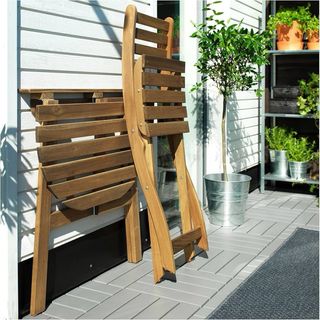 Mesa plegable de madera