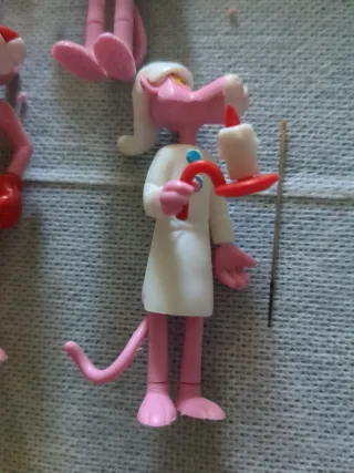 Colección de figuras Pantera Rosa Plástico Años 80