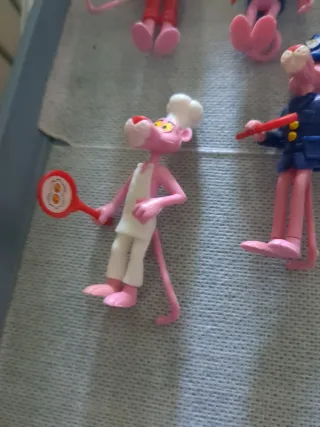 Colección de figuras Pantera Rosa Plástico Años 80