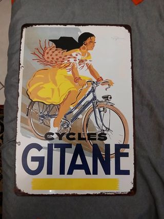 Targa Metallo Cicli Gitane Francese