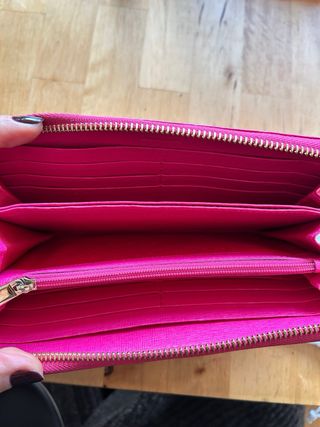 Billetera Original Furla Piel Rosa