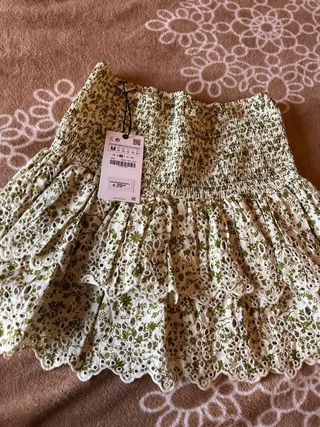 Minifalda algodón M CON ETIQUETA