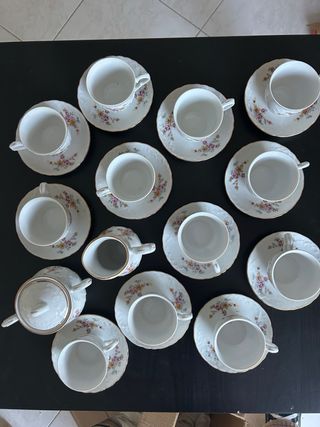 Set Caffè Porcellana Vintage Floreale