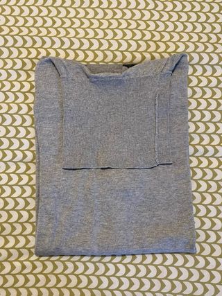 Jersey Cortefiel cuello alto gris jaspe