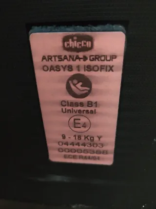 Silla de coche Chicco Oasys 1