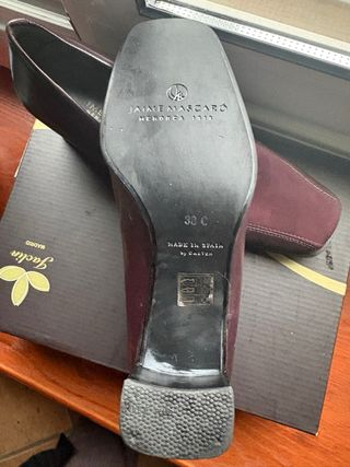 Zapatos piel salón Jaime Mascaró tacón cómodo T 38