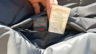 Abrigo Nike Puffer Reversible Negro Gris T-L