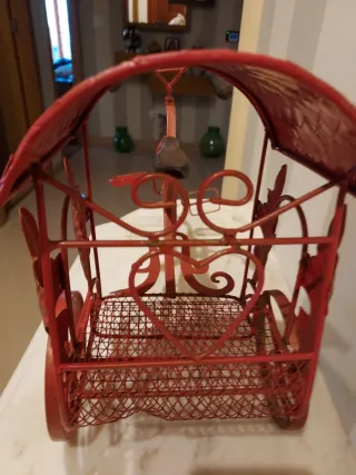 Triciclo decorativo hierro forjado