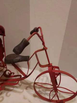 Triciclo decorativo hierro forjado