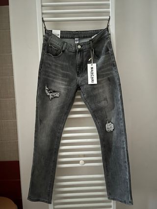 MAXCARI Jeans Invernali Strappati Foderati