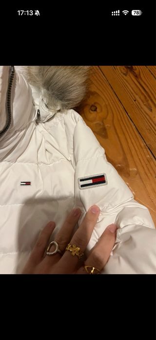Plumífero blanco mujer Tommy Hilfiger