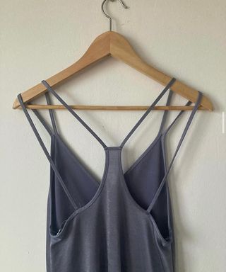 Vestido lencero plateado