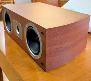 Altavoz Central Heco Victa 100 Marrón/Plata