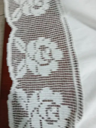 Tendone ricamato a mano filet rete 280x150