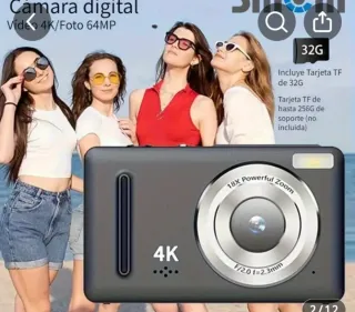 Cámara Digital SMCM 4K Ultra HD 64MP