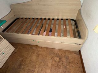 Cama infantil/juvenil 80x190 con 2 cajones