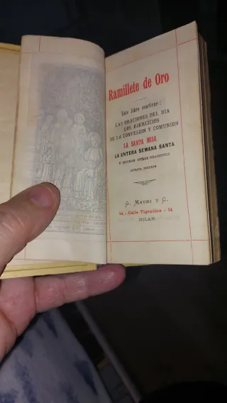 Libro de Nácar Ramillete de Oro