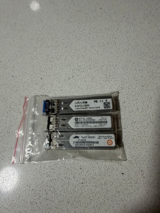 3 Transceptores SFP MikroTik, HP, Allied Telesis