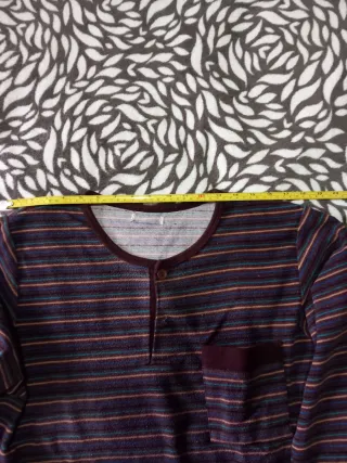 Camiseta pijama rayas manga larga