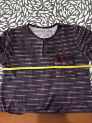 Camiseta pijama rayas manga larga