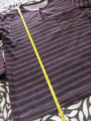 Camiseta pijama rayas manga larga