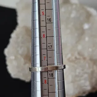 Anillo Plata 925 Prasiolita Bruto