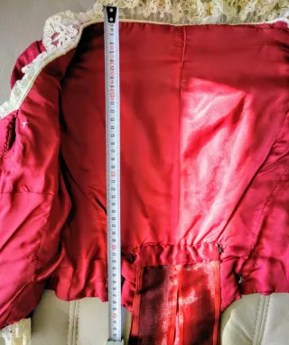 Corpiño Fallera de época color vino Talla XXS