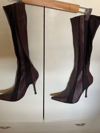 Botas originales  elásticas efecto serpiente