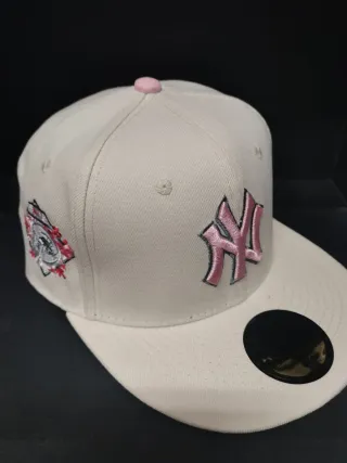 Gorra New Era 59Fifty Beige y Rosa Talla 7.1/4