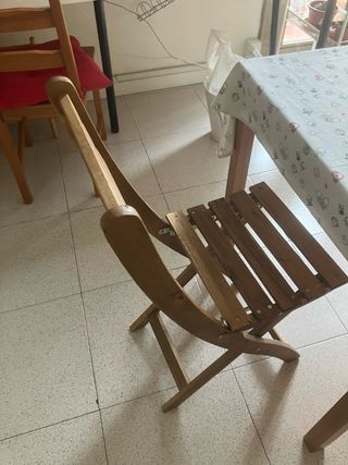 2 Sillas plegables madera Askholmen