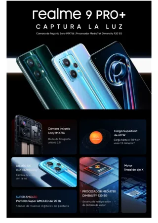Realme 9 Pro+ 5G 128GB Azul