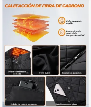 Chaleco Calefactable GOTOBI Mujer con Batería