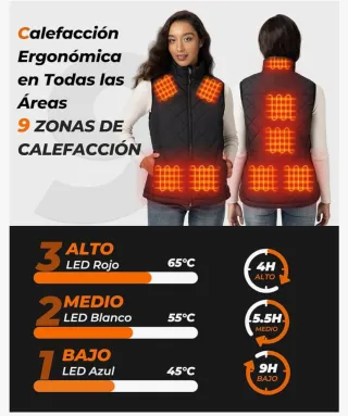 Chaleco Calefactable GOTOBI Mujer con Batería