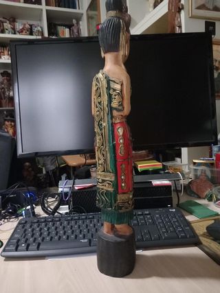 Scultura Tailandese in Legno - Donna