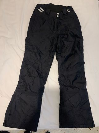 Pantalones de Nieve Mujer Negros