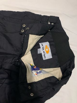 Pantalones de Nieve Mujer Negros