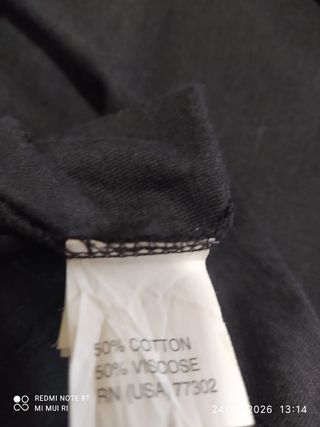 Camiseta Zara Negra Talla M