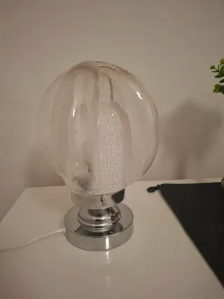 Lampada vintage vetro e metallo