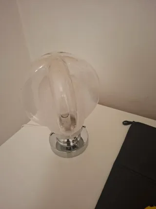 Lampada vintage vetro e metallo