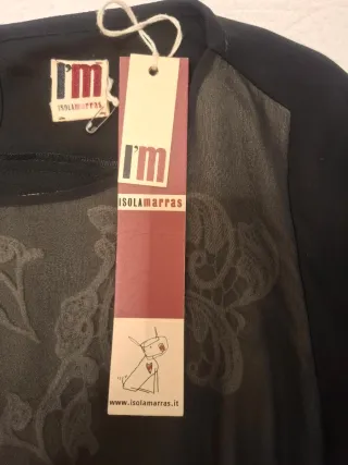 Abito I'm Isola Marras Nero Taglia 42 italiana