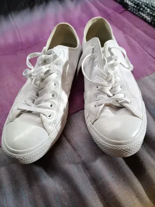 Converse Piel Blancas Talla 38